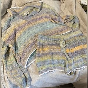 Universal Thread knit sweater and short set